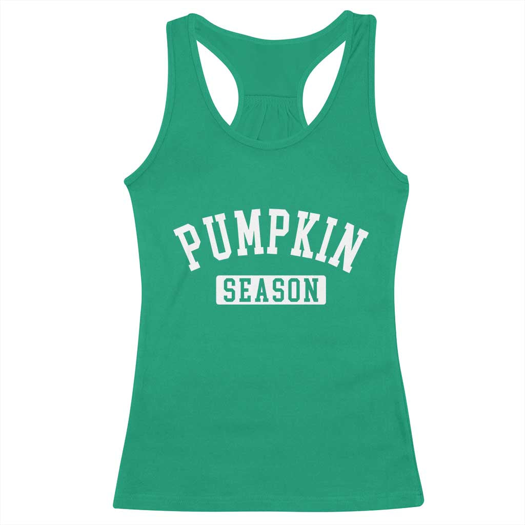 Pumpkin Season Racerback Tank Top Fall Harvest Season Thanksgiving TS11 Irish Green Print Your Wear