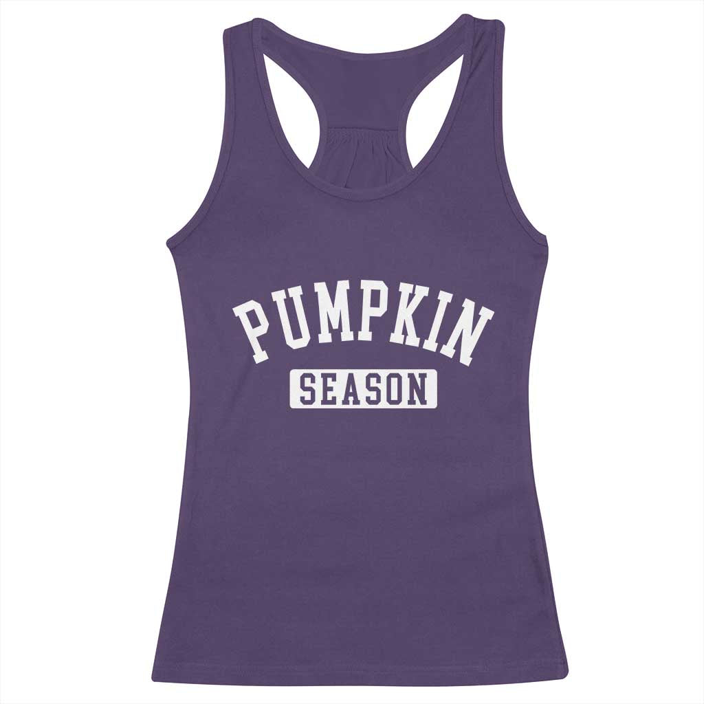 Pumpkin Season Racerback Tank Top Fall Harvest Season Thanksgiving TS11 Purple Print Your Wear