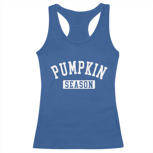 Pumpkin Season Racerback Tank Top Fall Harvest Season Thanksgiving TS11 Royal Blue Print Your Wear