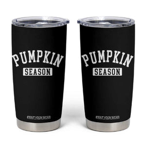 Pumpkin Season Tumbler Cup Fall Harvest Season Thanksgiving TS11 Black Print Your Wear