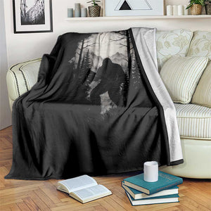 Funny Bigfoot Hunting Throw Blanket Sasquatch Wildlife Hunter Forest TS11 Print Your Wear
