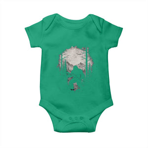 Funny Bigfoot Hunting Baby Onesie Sasquatch Wildlife Hunter Forest TS11 Irish Green Print Your Wear