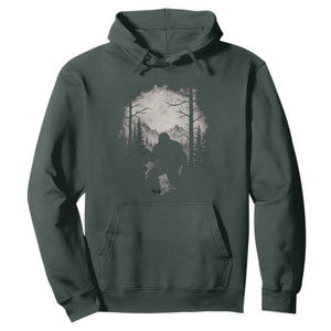 Funny Bigfoot Hunting Hoodie Sasquatch Wildlife Hunter Forest TS11 Dark Forest Green Print Your Wear