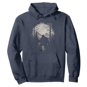 Funny Bigfoot Hunting Hoodie Sasquatch Wildlife Hunter Forest TS11 Navy Print Your Wear