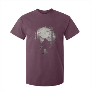 Funny Bigfoot Hunting T Shirt For Kid Sasquatch Wildlife Hunter Forest - Print Your Wear