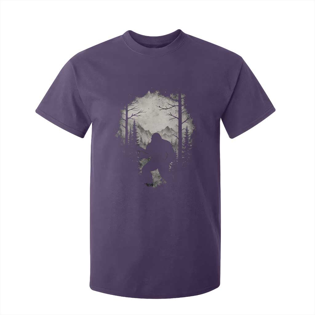 Funny Bigfoot Hunting T Shirt For Kid Sasquatch Wildlife Hunter Forest TS11 Purple Print Your Wear