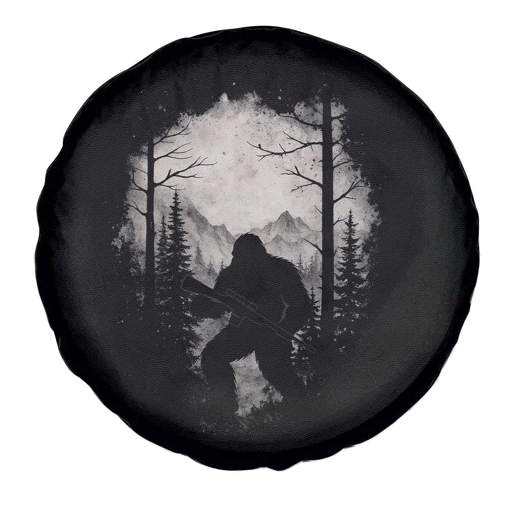 Funny Bigfoot Hunting Spare Tire Cover Sasquatch Wildlife Hunter Forest TS11 Print Your Wear