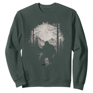 Funny Bigfoot Hunting Sweatshirt Sasquatch Wildlife Hunter Forest - Print Your Wear