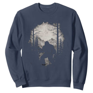 Funny Bigfoot Hunting Sweatshirt Sasquatch Wildlife Hunter Forest - Print Your Wear