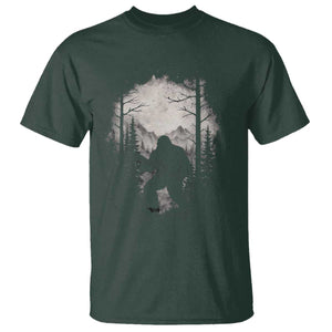 Funny Bigfoot Hunting T Shirt Sasquatch Wildlife Hunter Forest - Print Your Wear