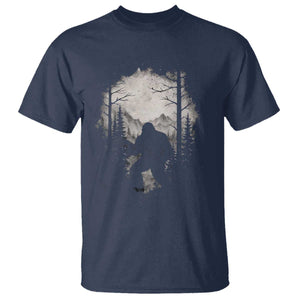 Funny Bigfoot Hunting T Shirt Sasquatch Wildlife Hunter Forest TS11 Navy Print Your Wear
