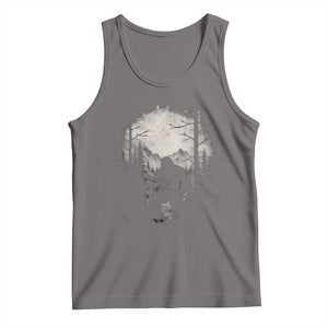 Funny Bigfoot Hunting Tank Top Sasquatch Wildlife Hunter Forest TS11 Deep Heather Print Your Wear