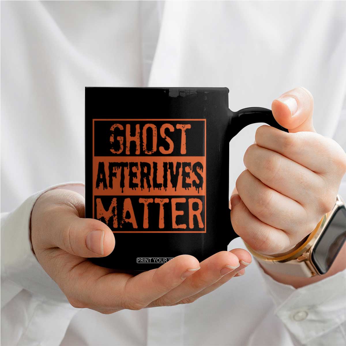 Funny Ghost Hunting Coffee Mug Ghost Afterlives Matter Paranormal Investigator Halloween TS11 Print Your Wear
