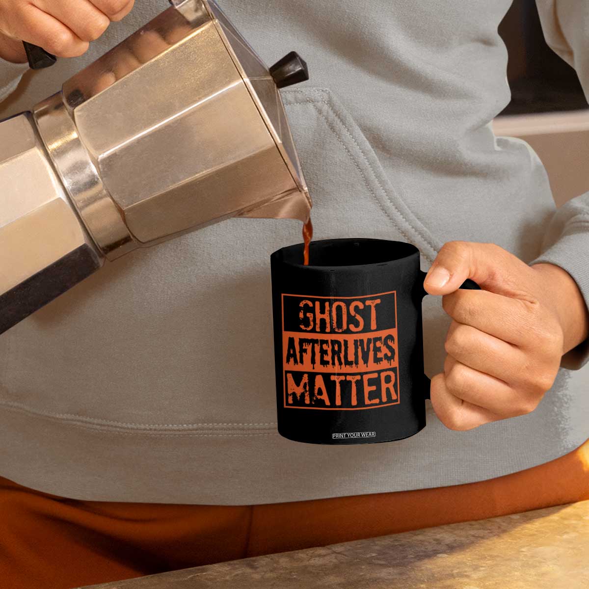 Funny Ghost Hunting Coffee Mug Ghost Afterlives Matter Paranormal Investigator Halloween TS11 Print Your Wear