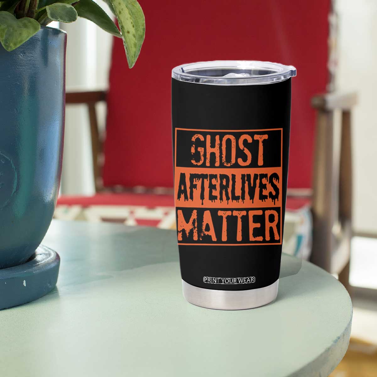 Funny Ghost Hunting Tumbler Cup Ghost Afterlives Matter Paranormal Investigator Halloween TS11 Print Your Wear