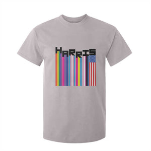 Kamala Supporter 2024 T Shirt For Kid Harris Unity American Rainbow LGBT Flag TS11 Ice Gray Print Your Wear
