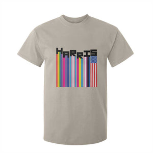Kamala Supporter 2024 T Shirt For Kid Harris Unity American Rainbow LGBT Flag TS11 Sand Print Your Wear