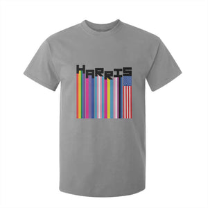 Kamala Supporter 2024 T Shirt For Kid Harris Unity American Rainbow LGBT Flag TS11 Sport Gray Print Your Wear