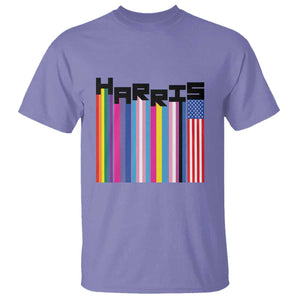 Kamala Supporter 2024 T Shirt Harris Unity American Rainbow LGBT Flag TS11 Violet Print Your Wear