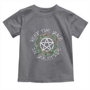 Keep The Yule In Yuletide Baby Shirt Yule Christmas Wreath TS11 Charcoal Print Your Wear