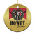 Western Xmas Christmas Ornament Howdy Christmas Cow Skull Xmas Wreath TS11 Print Your Wear