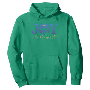 Joy To The World Hoodie Christian Christmas Nativity Scene Star Of Bethlehem TS11 Irish Green Print Your Wear
