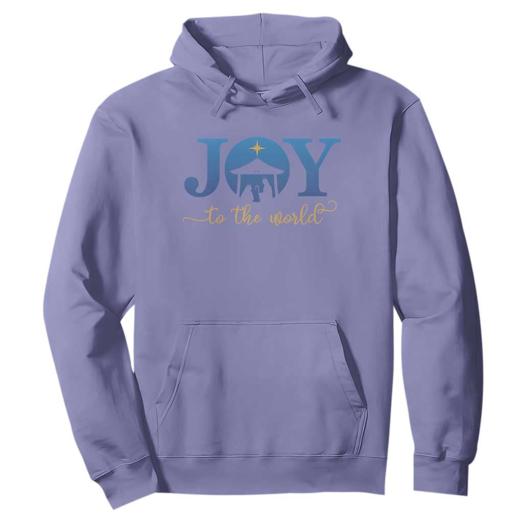 Joy To The World Hoodie Christian Christmas Nativity Scene Star Of Bethlehem TS11 Violet Print Your Wear