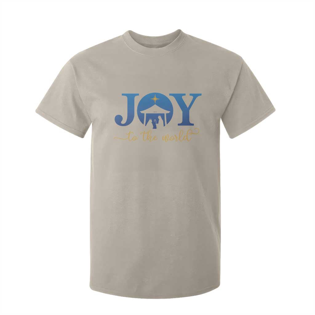 Joy To The World T Shirt For Kid Christian Christmas Nativity Scene Star Of Bethlehem TS11 Sand Print Your Wear