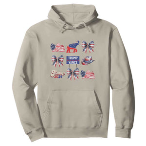 Trump Vance Supporter 2024 Hoodie American Flag Coquette Aesthetic TS11 Sand Print Your Wear