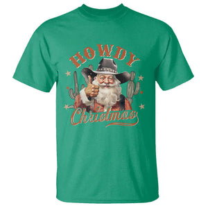 Funny Western Xmas T Shirt Howdy Christmas Retro Cowboy Santa Country TS11 Irish Green Print Your Wear