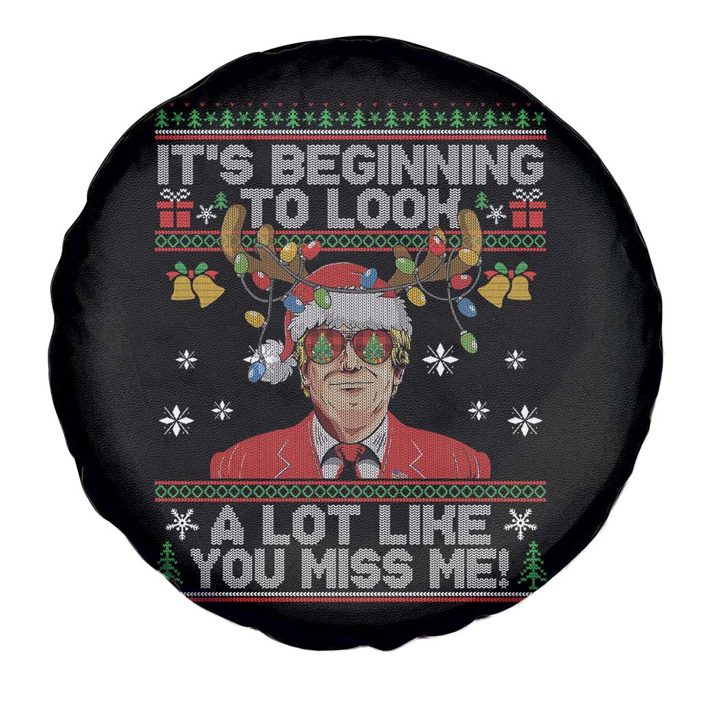 Funny Trump Christmas Spare Tire Cover It's Beginning To Look A Lot Like You Miss Me Christmas TS11 Print Your Wear