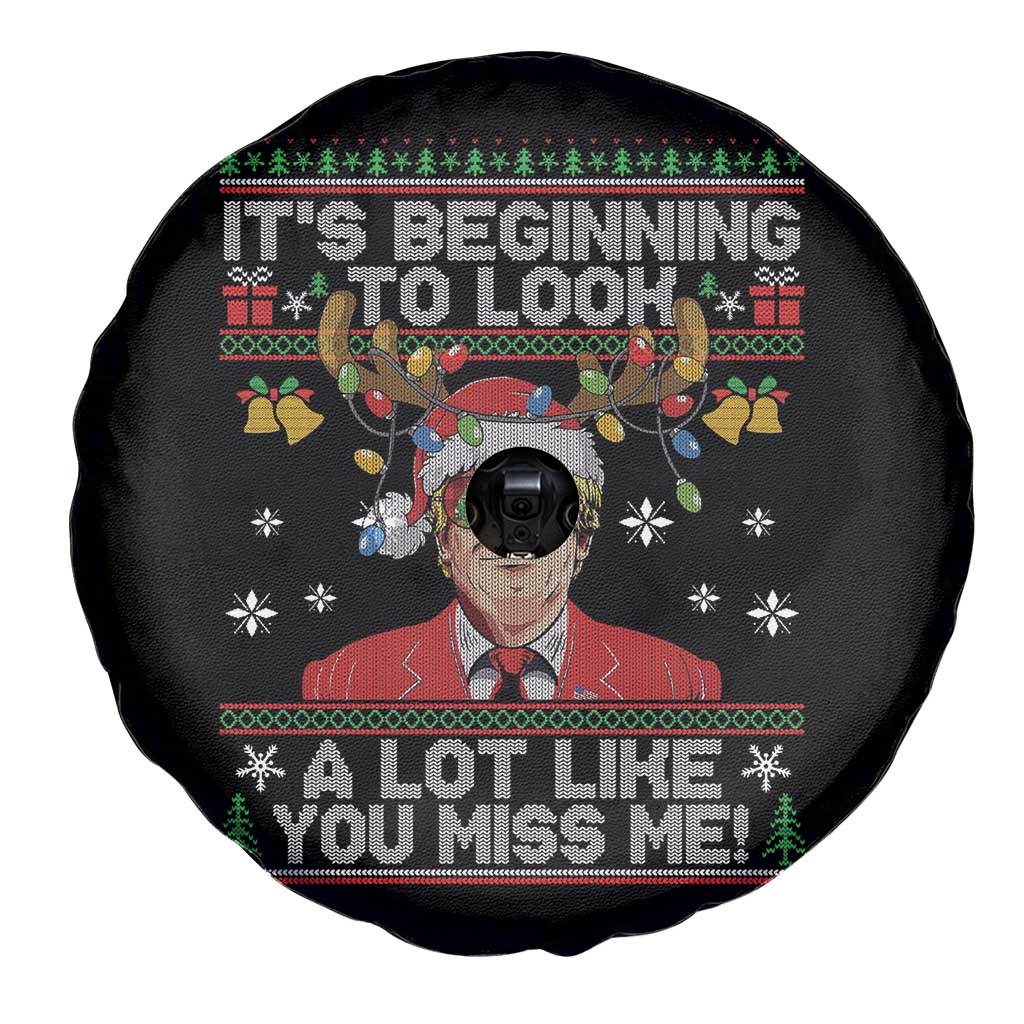 Funny Trump Christmas Spare Tire Cover It's Beginning To Look A Lot Like You Miss Me Christmas TS11 Print Your Wear