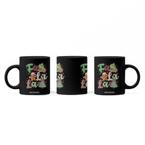 Funny Falala Christmas Song Faux Glitter Gingerbread Coffee Mug TS11 Print Your Wear