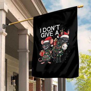 Funny Christmas I Dont Give a Rats Ass Garden Flag Donkey And Mouse Xmas Holiday TS11 Print Your Wear