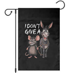 Funny I Dont Give a Rats Ass Garden Flag Donkey And Mouse Meme TS11 Black Print Your Wear