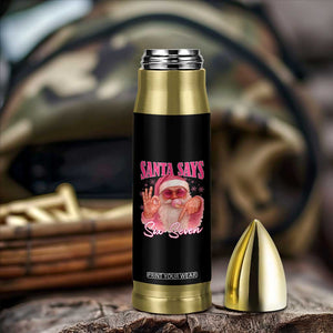 Funny Pink Santa Says Six Seven Bullet Tumbler 67 Christmas Meme Gen Alpha TS11 Print Your Wear