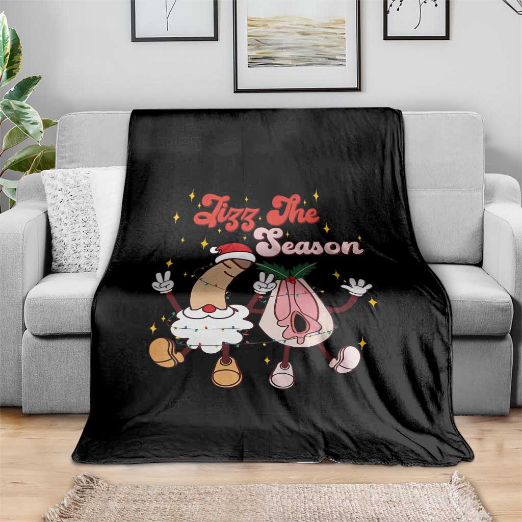 Dirty Christmas Jizz The Season Throw Blanket Funny Xmas Inappropriate Adult Humor TS11 Print Your Wear