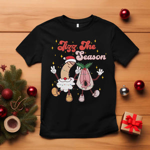 Dirty Christmas Jizz The Season T Shirt Funny Xmas Inappropriate Adult Humor TS11 Black Print Your Wear