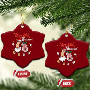 Dirty Christmas Jizz The Season Ceramic Ornament Funny Xmas Inappropriate Adult Humor TS11 Print Your Wear