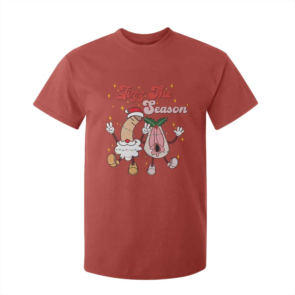 Dirty Christmas Jizz The Season T Shirt For Kid Funny Xmas Inappropriate Adult Humor TS11 Red Print Your Wear