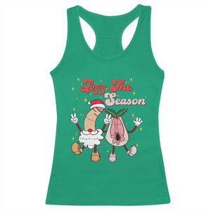 Dirty Christmas Jizz The Season Racerback Tank Top Funny Xmas Inappropriate Adult Humor TS11 Irish Green Print Your Wear