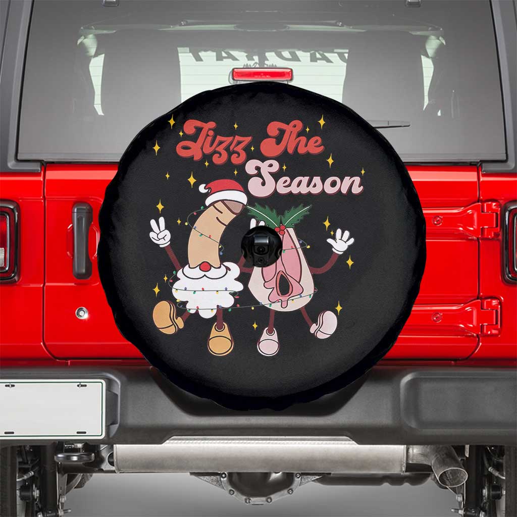 Dirty Christmas Jizz The Season Spare Tire Cover Funny Xmas Inappropriate Adult Humor TS11 Black Print Your Wear