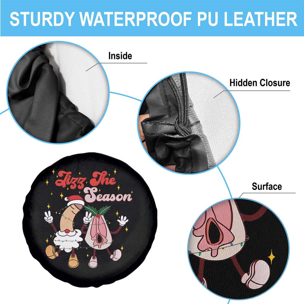 Dirty Christmas Jizz The Season Spare Tire Cover Funny Xmas Inappropriate Adult Humor TS11 Print Your Wear