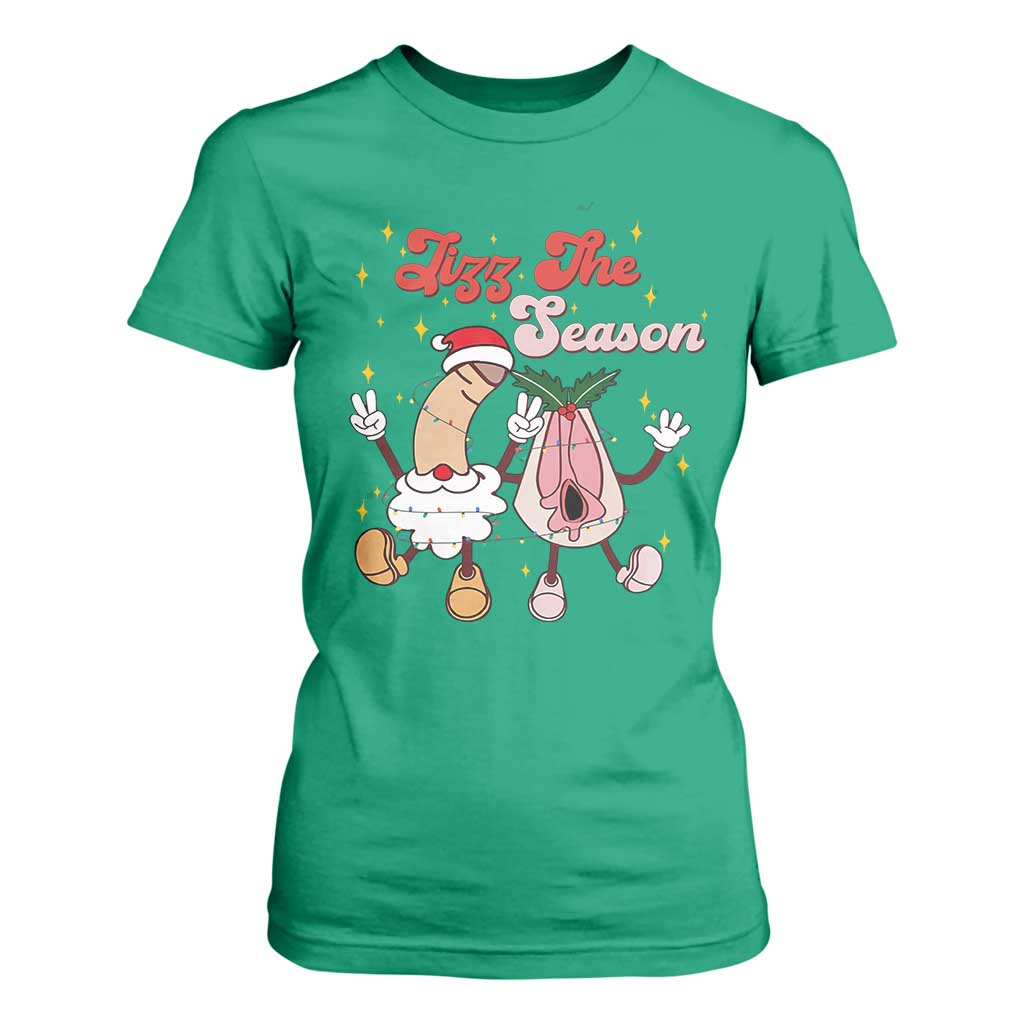 Dirty Christmas Jizz The Season T Shirt For Women Funny Xmas Inappropriate Adult Humor TS11 Irish Green Print Your Wear