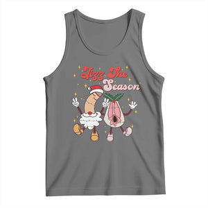 Dirty Christmas Jizz The Season Tank Top Funny Xmas Inappropriate Adult Humor TS11 Black Heather Print Your Wear