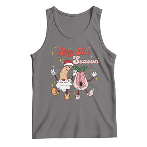 Dirty Christmas Jizz The Season Tank Top Funny Xmas Inappropriate Adult Humor TS11 Deep Heather Print Your Wear