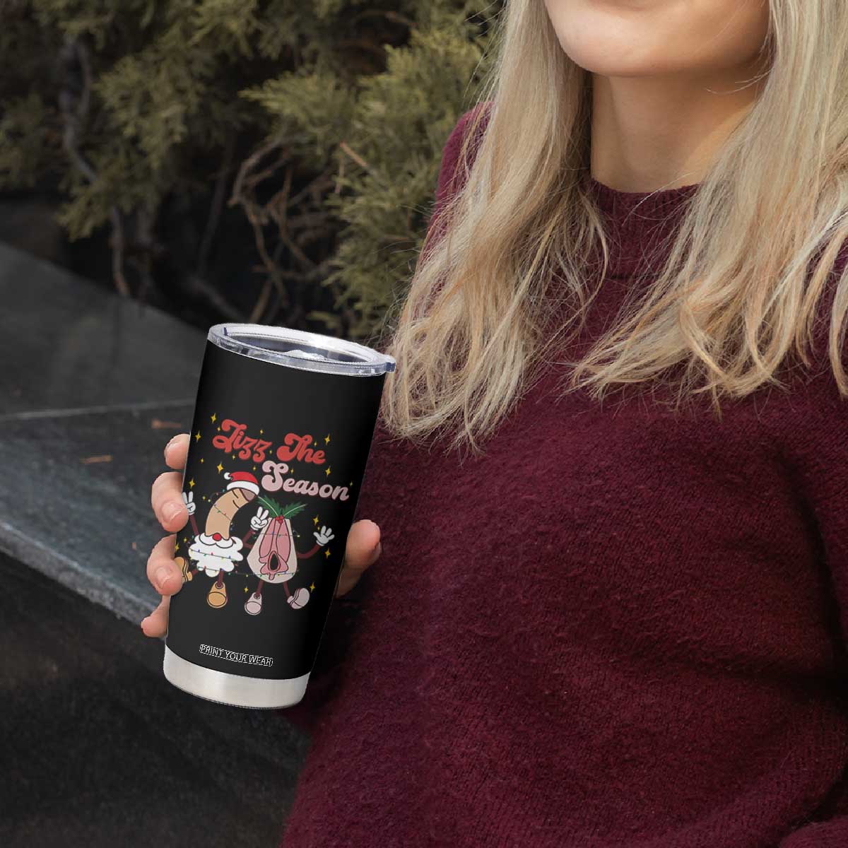 Dirty Christmas Jizz The Season Tumbler Cup Funny Xmas Inappropriate Adult Humor TS11 Print Your Wear