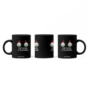 Funny Christmas Adult Humor Coffee Mug Stop Staring At My Snowmen Boobs Xmas Embarrassing TS11 Print Your Wear