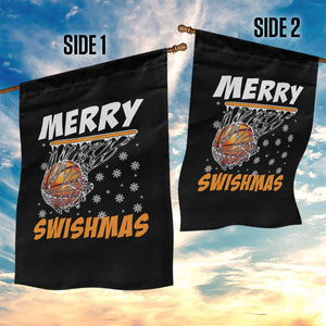 Funny Christmas Basketball Garden Flag Merry Swishmas Xmas Swish Technique TS11 Print Your Wear