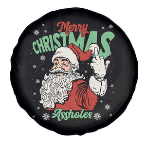 Funny Merry Christmas Assholes Spare Tire Cover Xmas Naughty Santa Adult Jokes TS11 Print Your Wear